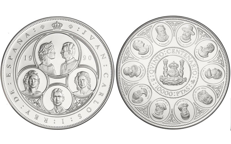 España 10.000 Pesetas 1990 V Centenario Serie II – Personajes FDC