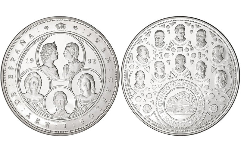 España 10.000 Pesetas año 1992 V Centenario Serie IV – Premios Nobel FDC