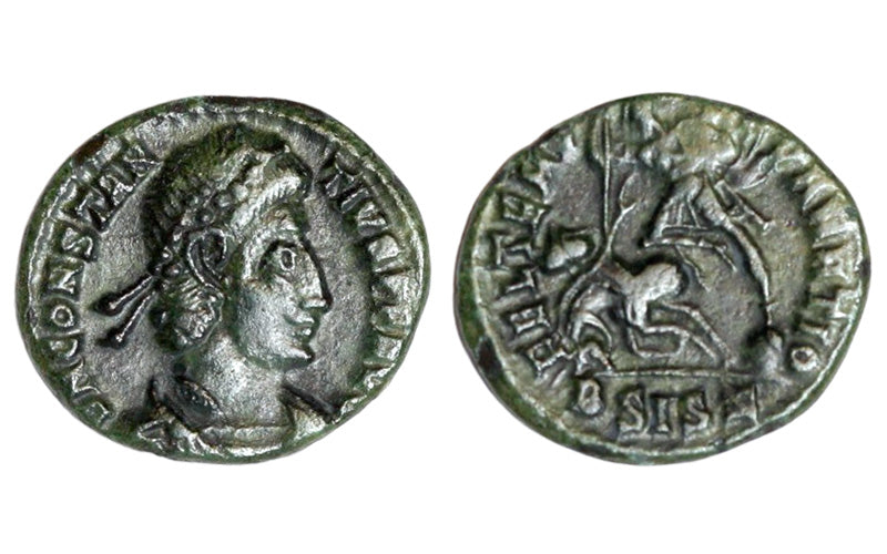 Constancio II AE3 351-355 d.C. Siscia MBC