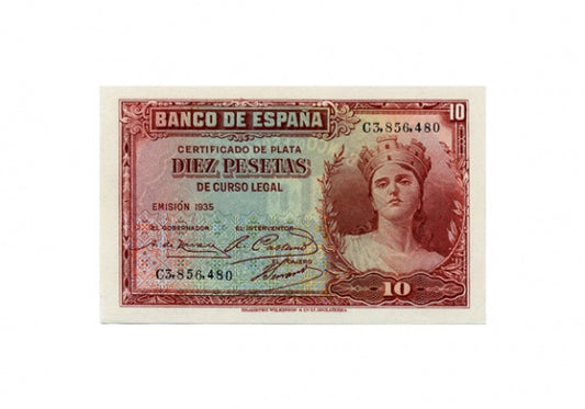 2ª República 10 Pesetas 1935 SC