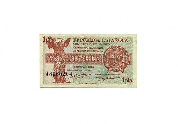 2ª República Hacienda 1 Peseta 1937 SC-