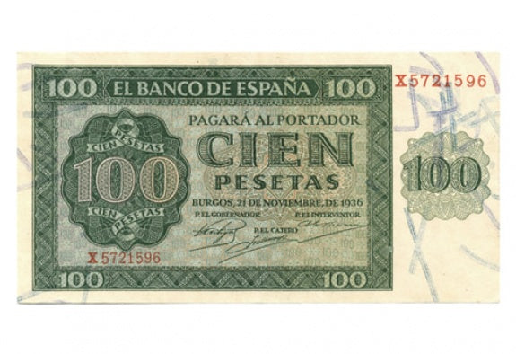 100 Pesetas 21 de Noviembre de 1936 EBC+