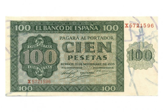 100 Pesetas 21 de Noviembre de 1936 EBC+