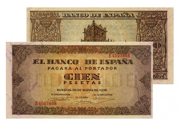 Estado Español 100 Pesetas 1938 EBC