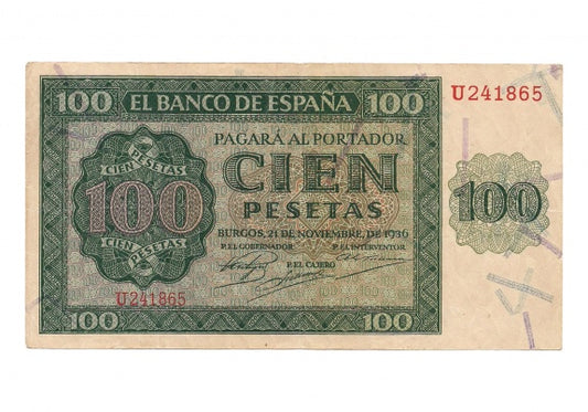 100 Pesetas 21 de Noviembre de 1936 MBC+