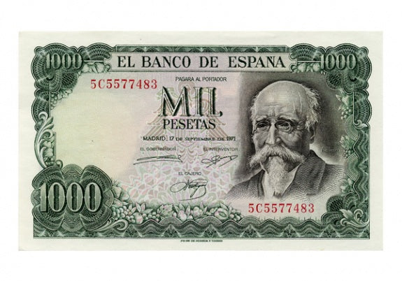 Estado Español 1000 Pesetas septiembre 1971 SC