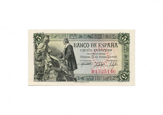 Estado Español 5 Pesetas 15 junio 1945 SC-