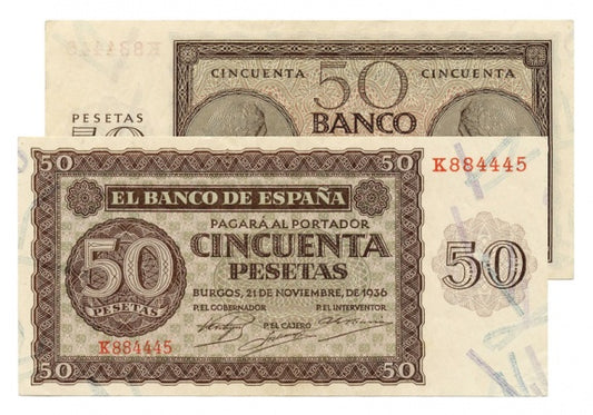 Estado Español 50 Pesetas 1936 EBC