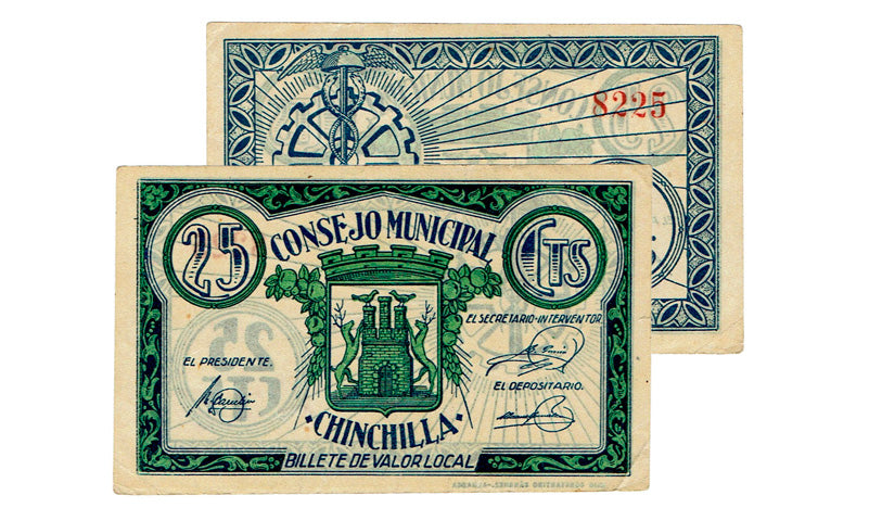 Chinchilla (Albacete) 25 Céntimos 1937 MBC+