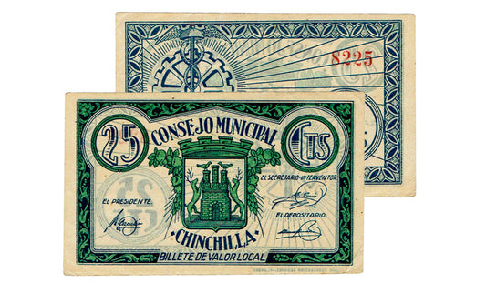 Chinchilla (Albacete) 25 Céntimos 1937 MBC+