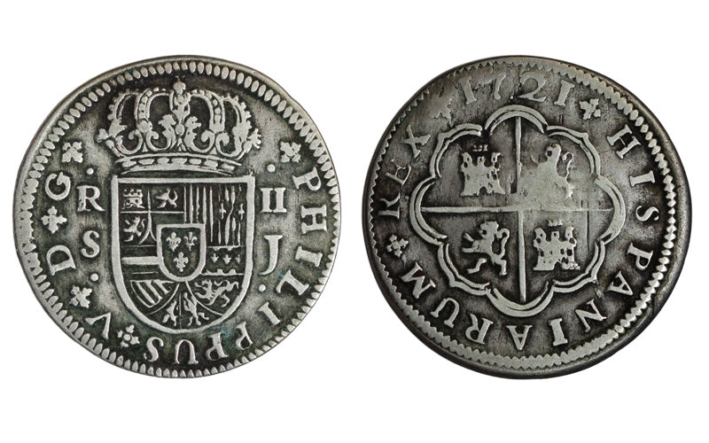 Felipe V (1700-1746) 2 Reales 1721 Sevilla MBC