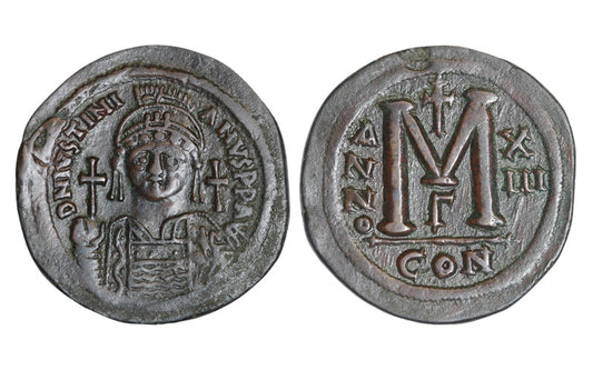 Justiniano I Follis 539-540 d.C. Constantinopla MBC-EBC