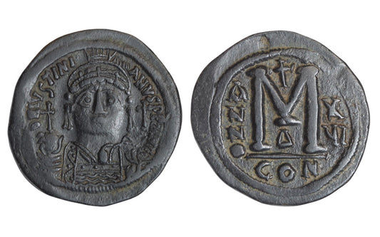 Justiniano I Follis 542-543 d.C. Constantinopla MBC-EBC