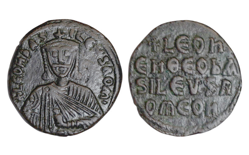 León VI Follis 886-912 d.C. Constantinopla MBC+