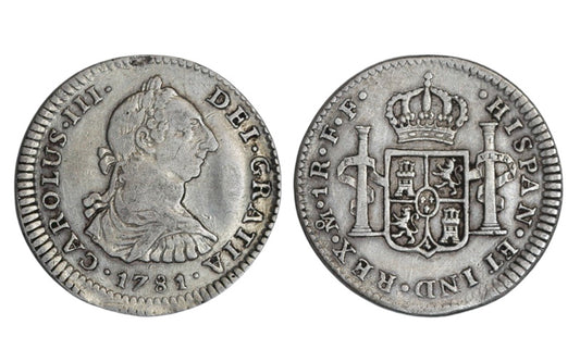 Carlos III 1 Real 1781 México FF BC+