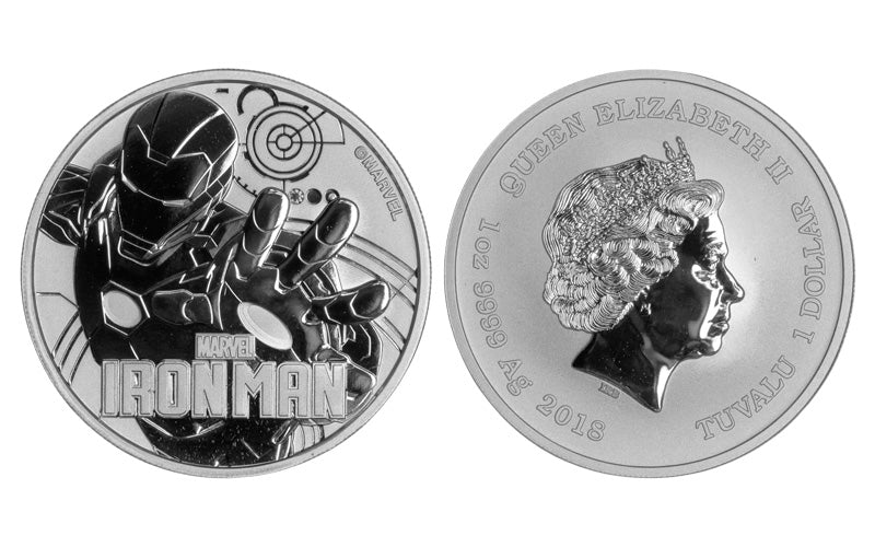 Tuvalu 1 Dólar 2018 Iron Man PROOF