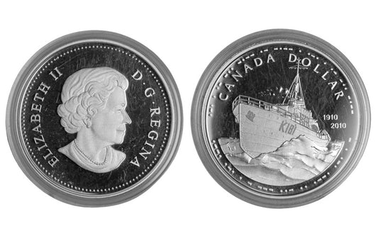 Canadá 1 Dólar 2010 100 Aniversario de la Marina canadiense PROOF