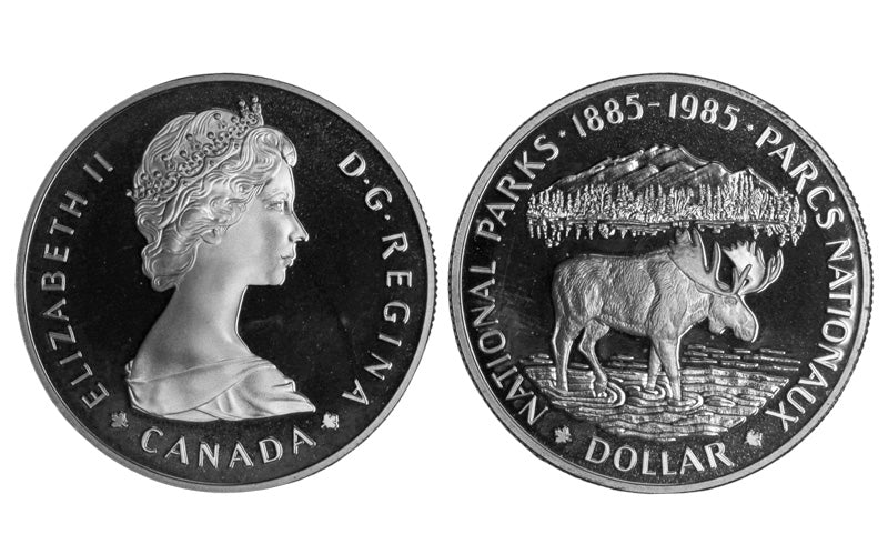 Canadá 1 Dólar 1985 Parques Nacionales PROOF