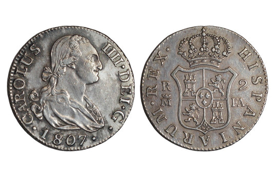 Carlos IV 2 Reales Madrid 1807 EBC