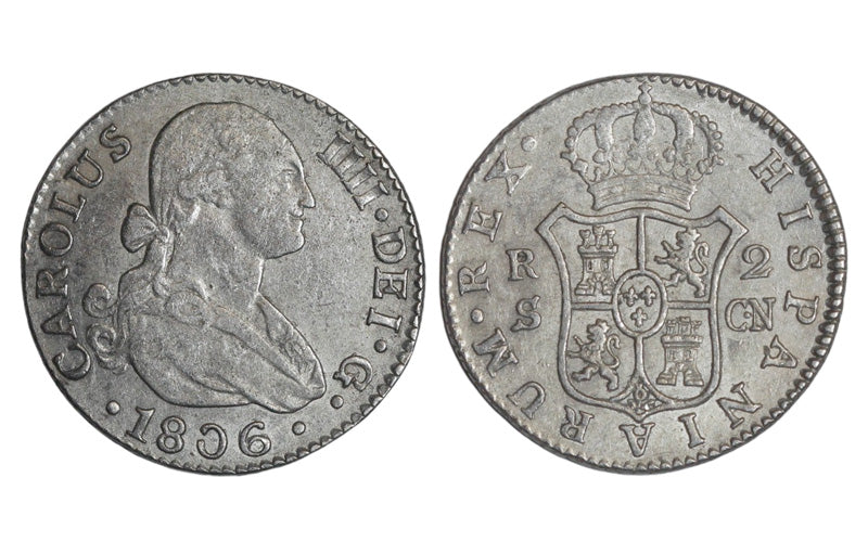 Carlos IV 2 Reales Sevilla 1806 MBC+/EBC