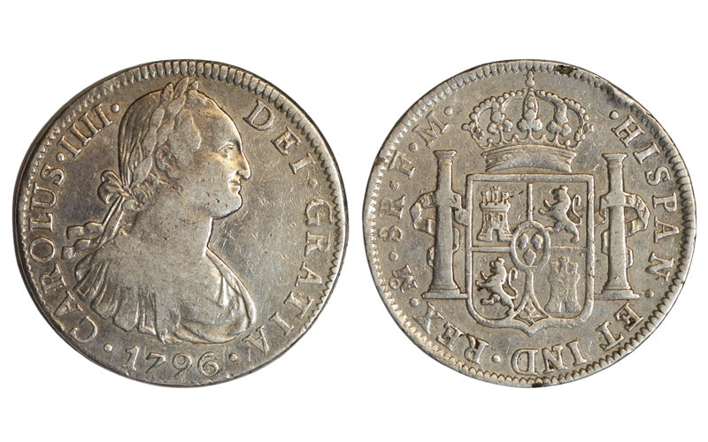 Carlos IV 8 Reales 1796 México FM MBC