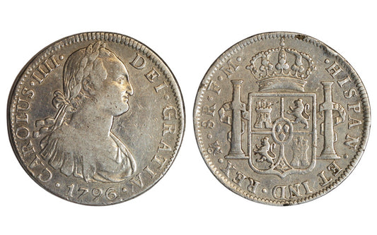 Carlos IV 8 Reales 1796 México FM MBC