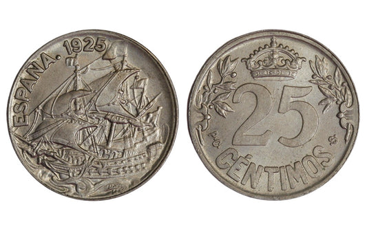 Alfonso XIII 25 Céntimos 1925 PCS SC-