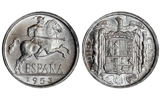 10 Céntimos 1953 SC