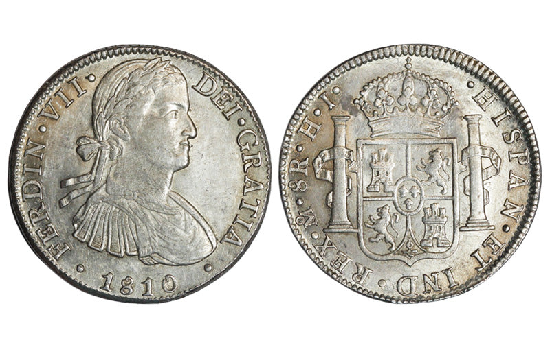 Fernando VII 8 Reales 1810 México HJ EBC-SC