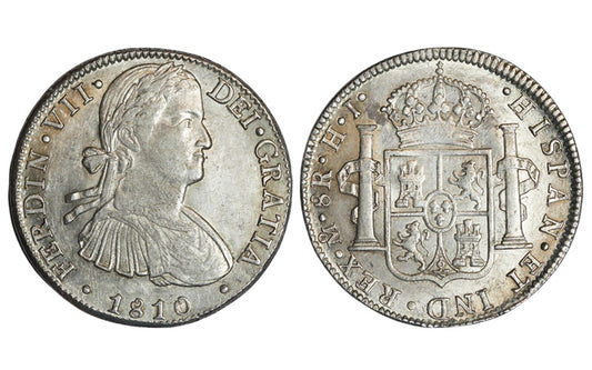 Fernando VII 8 Reales 1810 México HJ EBC-SC