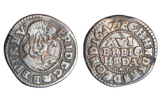 1/16 de Thaler Frederik Arzobispo de Bremen 1642 MBC