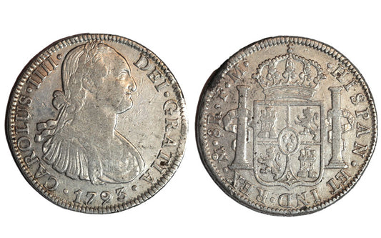 Carlos IV 8 Reales 1793 México FM MBC