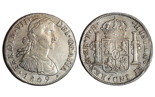 Fernando VII 8 Reales 1809 México TH MBC-EBC