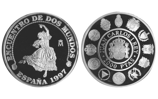 España 2000 Pesetas 1997 Trajes Típicos PROOF