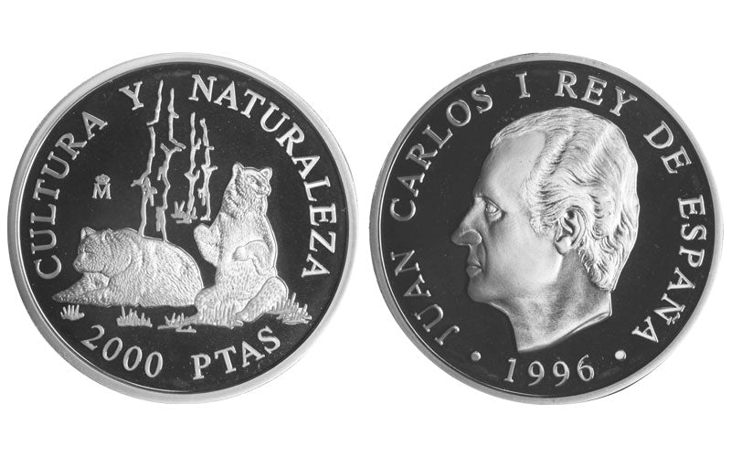 España 2000 Pesetas 1996 Osos PROOF