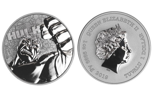 Tuvalu 1 Dólar 2019 Hulk PROOF