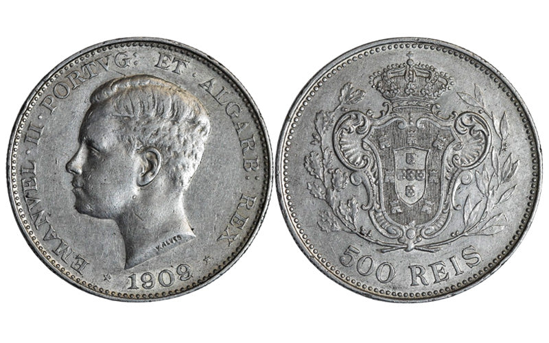 Portugal 500 Reis 1909 MBC-EBC