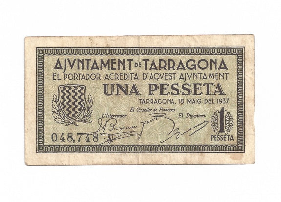 Tarragona 1 Peseta 18 Mayo 1937 MBC+